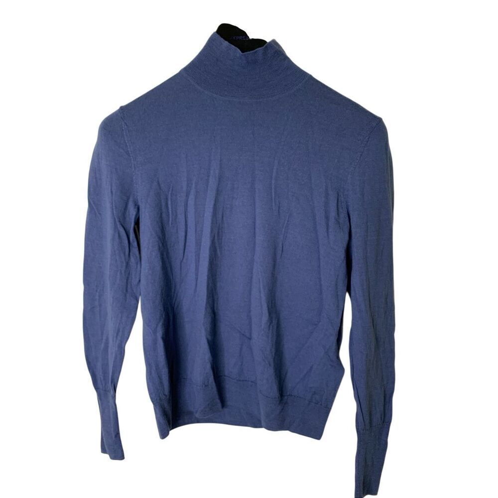 L.K. Bennett TK Kamelia pale blue 100% wool sweater women's size medium